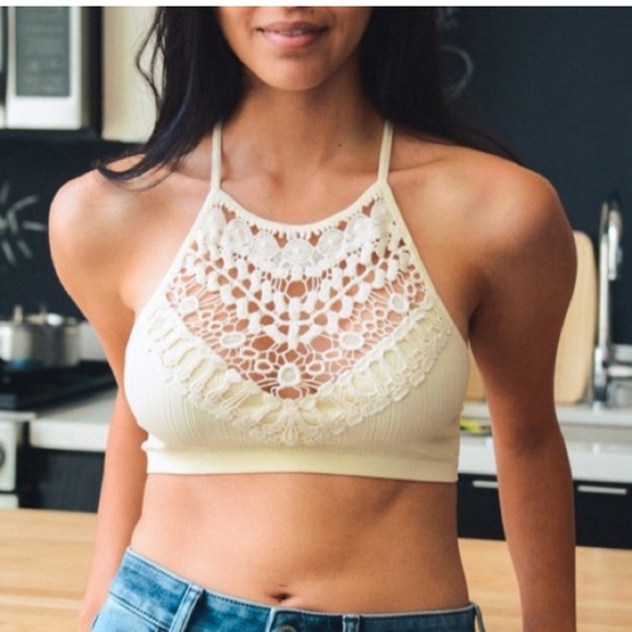 XS/S Almost Sold Out New Edgy Hippie Bohemian Cozy Crochet Bralette - Picture 8 of 14